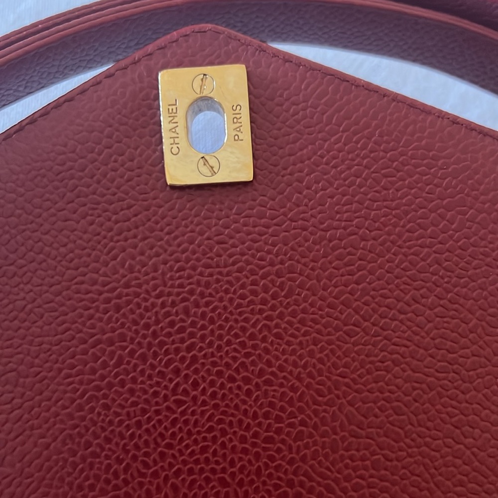 Chanel Envelope Flap Bag dark red - Picture 10 of 17